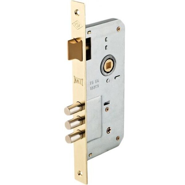KALE DOOR LOCK MORTISE LOCK WITH CROSS KEY TYPE CYLINDER FOR WOODEN DOORS WITH BALL BEARING